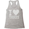 i love jogging Racerback Tank