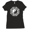 i ching ying and yang Ladies Fitted T-Shirt