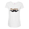 mustache (2) Maternity Scoop Neck T-shirt