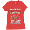 proud dad freaking Ladies Fitted T-Shirt