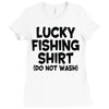 luck fishing Ladies Fitted T-Shirt