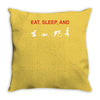eat, sleep &amp; train triathlon sports, gym, athletic Throw Pillow
