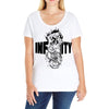 thanos gauntlet 2 Ladies Curvy T-Shirt