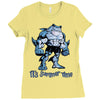 muscle shark its summer time Ladies Fitted T-Shirt