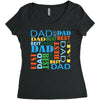 best dad Women's Triblend Scoop T-shirt