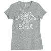 the enire cat population is my best friend Ladies Fitted T-Shirt