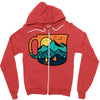 coffee and adventure Zipper Hoodie