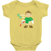 breaking bricks Baby Bodysuit