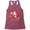 lung cancer awaneress Racerback Tank