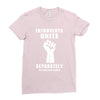 introverts unite separately in your own homes Ladies Fitted T-Shirt