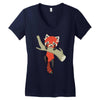 red panda Women's V-Neck T-Shirt