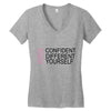 be confident Women's V-Neck T-Shirt