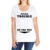 Double Trouble On The Way Ladies Curvy T-Shirt