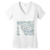 ascii night Women's V-Neck T-Shirt