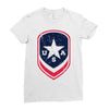 land of the free shield Ladies Fitted T-Shirt