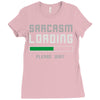 sarcasm loading funny joke Ladies Fitted T-Shirt