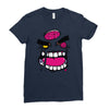 angry zombie Ladies Fitted T-Shirt