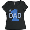 1 dad (2) Women's Triblend Scoop T-shirt
