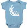 deer antler with buck forest Baby Bodysuit
