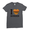 i love burger Ladies Fitted T-Shirt