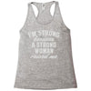 strong woman Racerback Tank