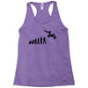 evolution of a biker dirt bike mx motocross t shirt men Racerback Tank