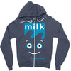 blur milk coffee and tv rock music band Zipper Hoodie