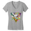 candy skull Women's V-Neck T-Shirt