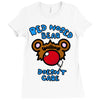 red nosed bear Ladies Fitted T-Shirt