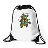 mega turtles Drawstring Bags