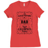 The Legendary Dad World Champion Father Ladies Fitted T-Shirt