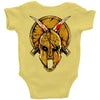 skull spartan Baby Onesie