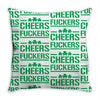 cheers fckers Throw Pillow