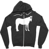 staring horse Zipper Hoodie