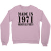 made in 1971 original parst Crewneck Sweatshirt
