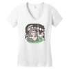 forest friends Women's V-Neck T-Shirt