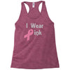 junior's breast cancer awareness i wear pink Racerback Tank