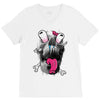 scary skull V-Neck Tee
