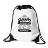 Queens Are Born In February Drawstring Bags