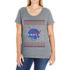 santa christmas Ladies Curvy T-Shirt