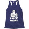 gym cat workout Racerback Tank