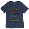 ugly dinosaur merry christmas V-Neck Tee