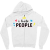 I Hate People Zipper Hoodie