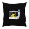 pet feeder Throw Pillow