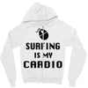 surfing is my cardio Zipper Hoodie