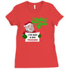 heapy new year funny santa claus christmas Ladies Fitted T-Shirt