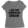 i am the american dream Women's Triblend Scoop T-shirt