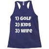 golfing dad uncle Racerback Tank