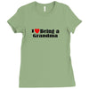 i love being a grandma Ladies Fitted T-Shirt