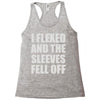 weight lifting gym fitness training Racerback Tank